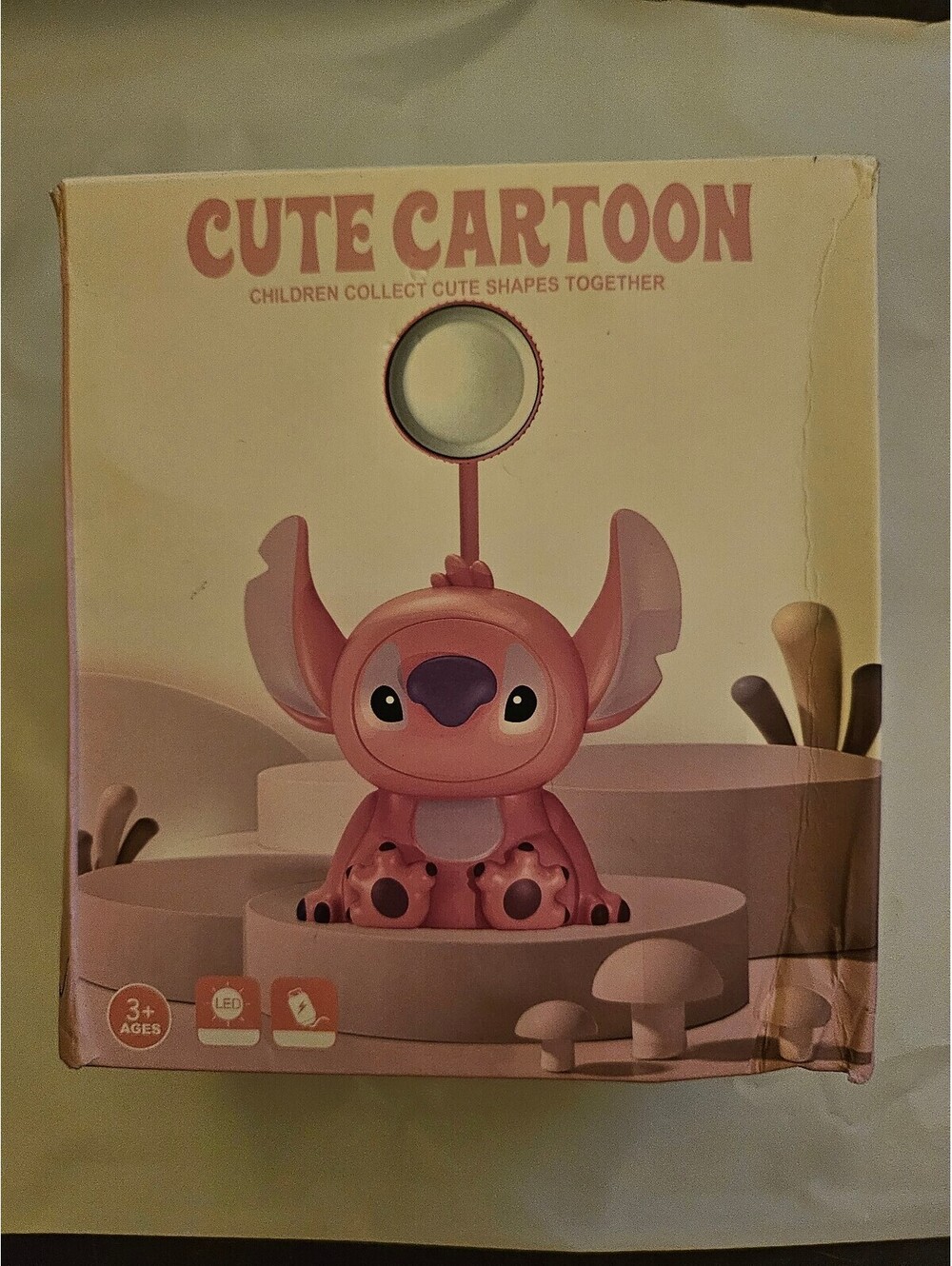 NEW - Pink Stitch USB Mini Desktop or Night light Stitch Cartoon New in box